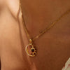 Wholesale Stainless Steel And Titanium Steel Women's Light Luxury Niche Necklace With Star Moon Pendant And Electroplating