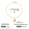Wholesale Stainless Steel And Titanium Steel Women's Light Luxury Niche Necklace With Star Moon Pendant And Electroplating