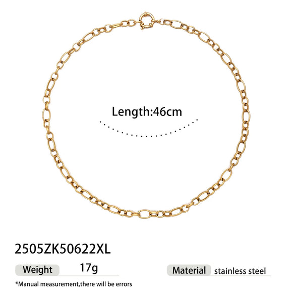 Wholesale Stainless Steel And Titanium Steel Women's Necklace With Conch Starfish Sun Patterns Electroplated Cross Chain Cuban Chain In Ins Nature Style