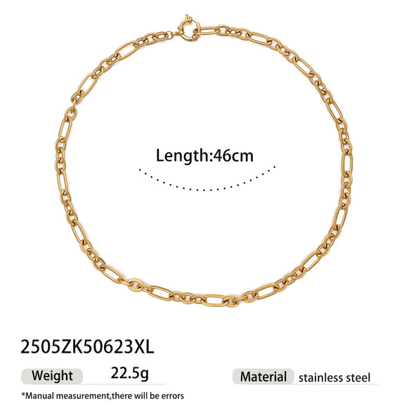 Wholesale Stainless Steel And Titanium Steel Women's Necklace With Conch Starfish Sun Patterns Electroplated Cross Chain Cuban Chain In Ins Nature Style