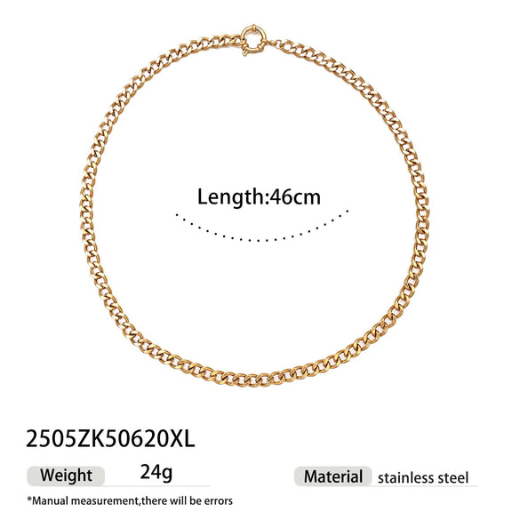 Wholesale Stainless Steel And Titanium Steel Women's Necklace With Conch Starfish Sun Patterns Electroplated Cross Chain Cuban Chain In Ins Nature Style
