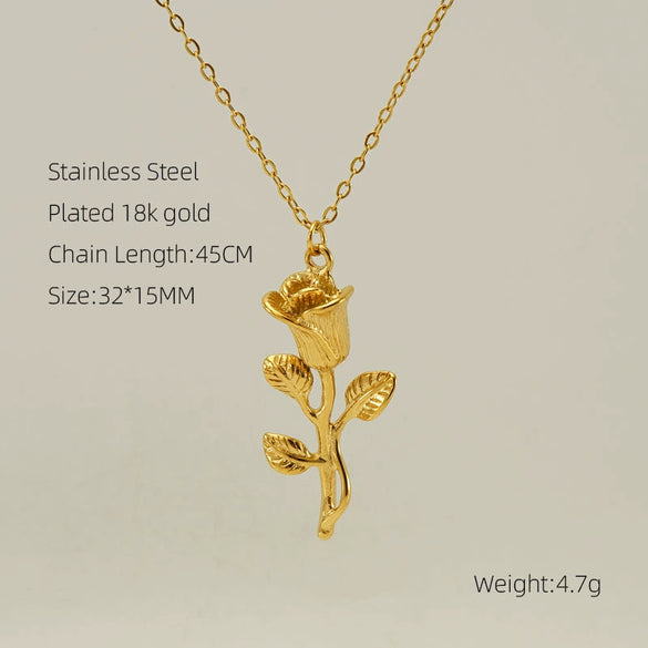 Wholesale Stainless Steel And Titanium Steel Women's Necklace With Geometric Pattern And Cross Chain Electroplated Design Fashion Allmatch Classic Style