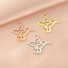 Wholesale Stainless Steel Animal Bird Hollow Doublesided Pendant Jewelry Accessories Finely Polished