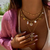 Wholesale Stainless Steel Animal Butterfly Pendant Necklace For Women Electroplated Stylish Clavicle Chain