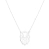 Wholesale Stainless Steel Animal Lion Oshaped Chain Necklace With Electroplating For Women