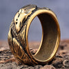 Wholesale Stainless Steel Animal Relief Ring Retro Style Polishing Treatment