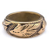 Wholesale Stainless Steel Animal Relief Ring Retro Style Polishing Treatment