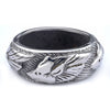 Wholesale Stainless Steel Animal Relief Ring Retro Style Polishing Treatment