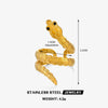 Wholesale Stainless Steel Animal Snake Zodiac Open Ring For Women With Electroplating