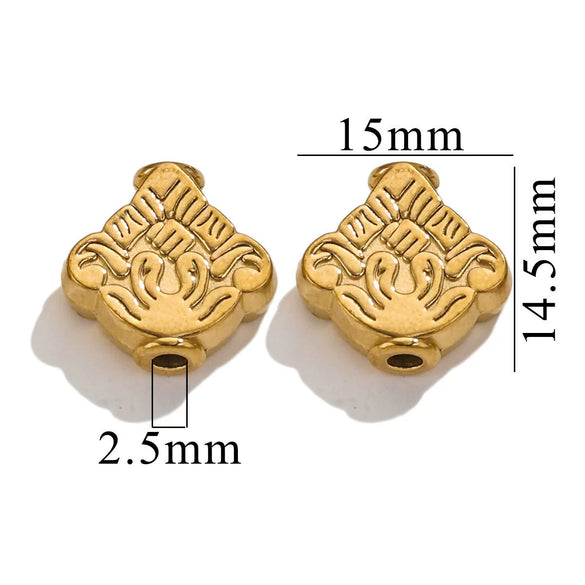 Wholesale Stainless Steel Animal Totem Jewelry Pendant Electroplated Handmade For Bracelet And Necklace