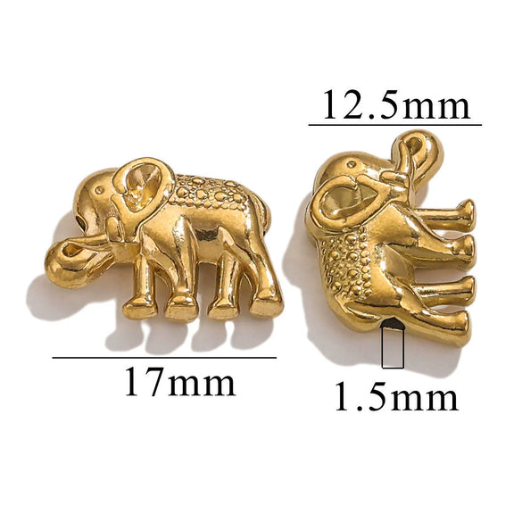Wholesale Stainless Steel Animal Totem Jewelry Pendant Electroplated Handmade For Bracelet And Necklace