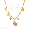 Wholesale Stainless Steel Animal Zodiac Marine Life Pendant Necklace With O Word Chain And Electroplating