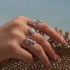Wholesale 316L Stainless Steel Animal Zodiac Open Ring Jewelry With Electroplating