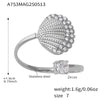 Wholesale 316L Stainless Steel Animal Zodiac Open Ring Jewelry With Electroplating
