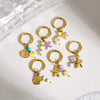 Wholesale Stainless Steel Animal Zodiac Original Design Hoop Earrings For Women With Vacuum In Furnace Electroplating