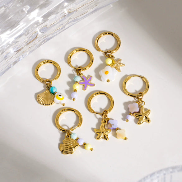 Wholesale Stainless Steel Animal Zodiac Original Design Hoop Earrings For Women With Vacuum In Furnace Electroplating