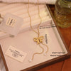 Wholesale Stainless Steel Animal Zodiac Pattern Pull Out Butterfly Pendant Long Sweater Chain Pig Nose Necklace Jewelry