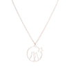 Wholesale Stainless Steel Animal Zodiac Pendant Necklace With Ochain Light Luxury Electroplated For Women