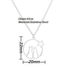Wholesale Stainless Steel Animal Zodiac Pendant Necklace With Ochain Light Luxury Electroplated For Women