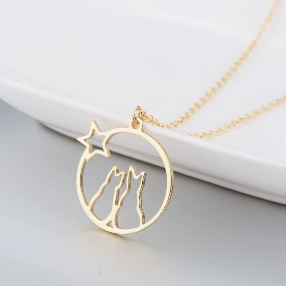 Wholesale Stainless Steel Animal Zodiac Pendant Necklace With Ochain Light Luxury Electroplated For Women