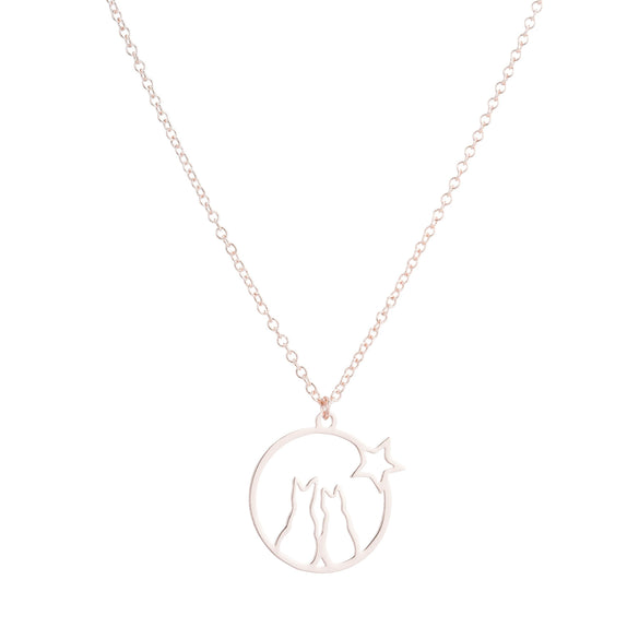Wholesale Stainless Steel Animal Zodiac Pendant Necklace With Ochain Light Luxury Electroplated For Women