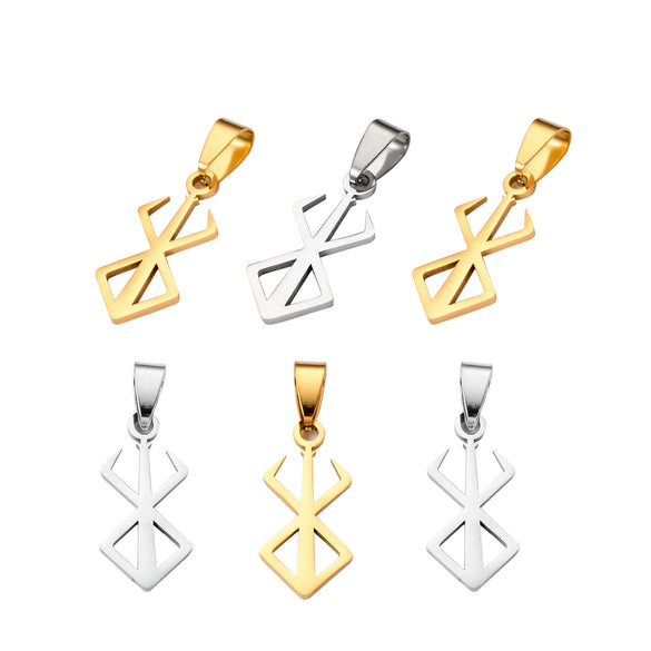 Wholesale Stainless Steel Anime Egg Pendant With Electroplating Berserk Sword Wind Legend Style