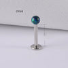 Wholesale Stainless Steel Australian Gem Fashion Ol Round Bead Polishing Ear Ring