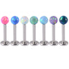 Wholesale Stainless Steel Australian Gem Fashion Ol Round Bead Polishing Ear Ring