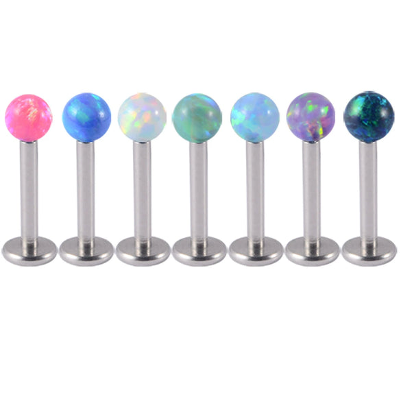 Wholesale Stainless Steel Australian Gem Fashion Ol Round Bead Polishing Ear Ring