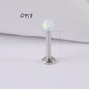 Wholesale Stainless Steel Australian Gem Fashion Ol Round Bead Polishing Ear Ring