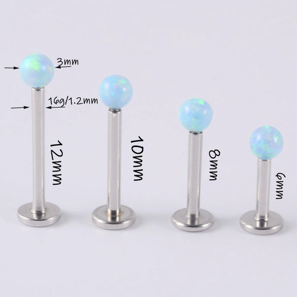 Wholesale Stainless Steel Australian Gem Fashion Ol Round Bead Polishing Ear Ring