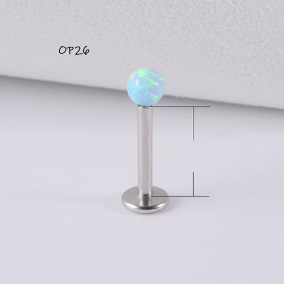 Wholesale Stainless Steel Australian Gem Fashion Ol Round Bead Polishing Ear Ring