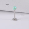 Wholesale Stainless Steel Australian Gem Fashion Ol Round Bead Polishing Ear Ring