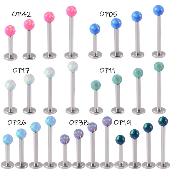 Wholesale Stainless Steel Australian Gem Fashion Ol Round Bead Polishing Ear Ring
