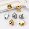 Wholesale Stainless Steel Baby Carriage Owl Heart Beads Accessories With Woven Rope And Electroplating Treatment