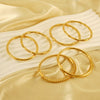 Wholesale 316L Stainless Steel Bamboo Titanium Steel Beaded Plain Ring Bracelet With Electroplating Design