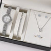Wholesale Stainless Steel Band Diamond Ladies Quartz Watch With Round Dial And Leisure Style