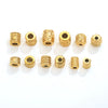 Wholesale Stainless Steel Bead Accessories With Hirback Pattern And Electroplating Process Light Luxury Style Drum Beads