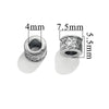 Wholesale Stainless Steel Bead Accessories With Hirback Pattern And Electroplating Process Light Luxury Style Drum Beads