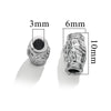 Wholesale Stainless Steel Bead Accessories With Hirback Pattern And Electroplating Process Light Luxury Style Drum Beads