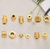 Wholesale Stainless Steel Bead Accessories With Hirback Pattern And Electroplating Process Light Luxury Style Drum Beads