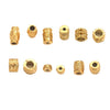 Wholesale Stainless Steel Bead Accessories With Hirback Pattern And Electroplating Process Light Luxury Style Drum Beads