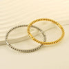 Wholesale Stainless Steel Bead Bracelet Retro Style With Electroplating For Female