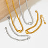 Wholesale Stainless Steel Beaded Bracelet And Necklace Suit With Love Heart Water Drop Bell Patterns Electroplated For Women