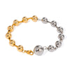 Wholesale Stainless Steel Beaded Bracelet With Geometric Design And Electroplating Treatment For Women