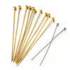 Wholesale Stainless Steel Beaded Needle Jewelry Accessories Handmade Diy Material With Electroplating Treatment