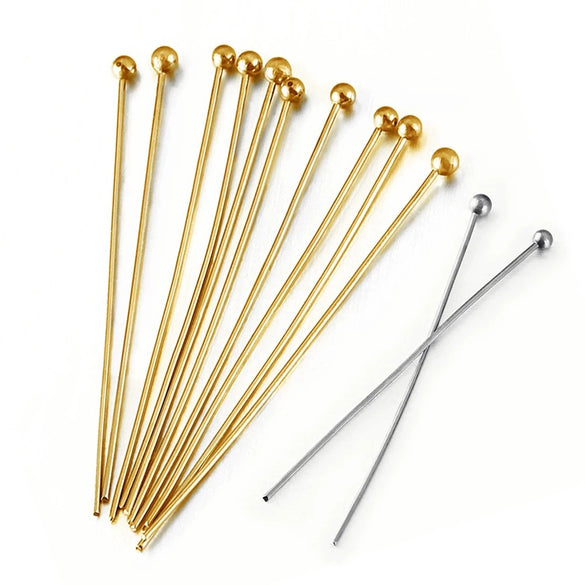 Wholesale Stainless Steel Beaded Needle Jewelry Accessories Handmade Diy Material With Electroplating Treatment