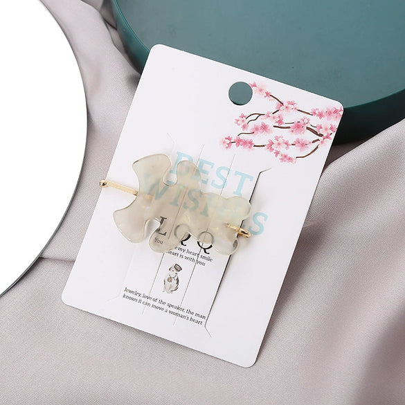 Wholesale Stainless Steel Bear Animal Hairpin Electroplated For Women Girls Cute Style