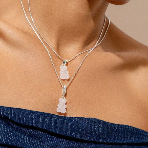 Wholesale Stainless Steel Bear Pendant Accessories With Electroplating Design