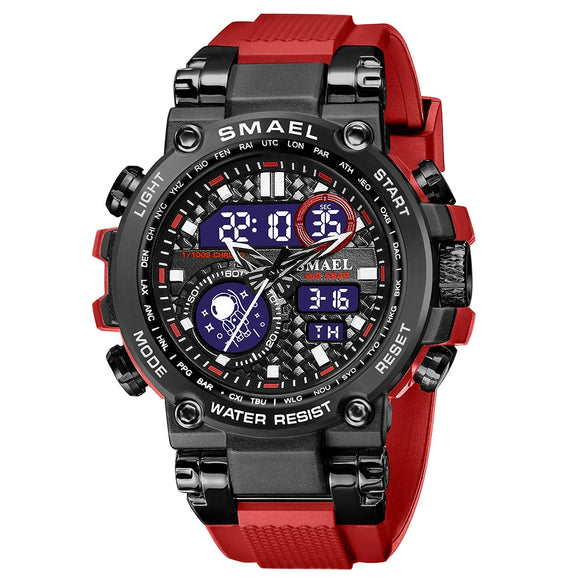 Wholesale Stainless Steel Belt Men's Multifunctional Electronic Quartz Watch With Dual Time Calendar And Round Dial Waterproof And Leisure Style